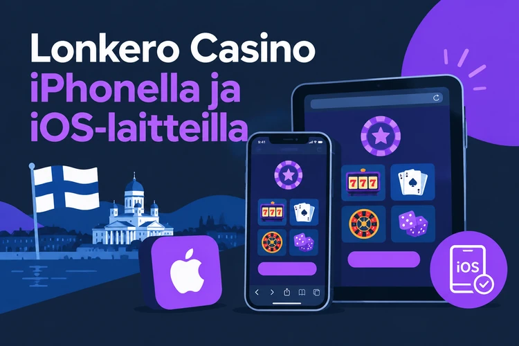 Lonkero Casino iPhonella ja iOS-laitteilla