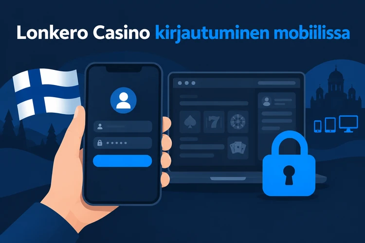 Lonkero Casino kirjautuminen mobiilissa