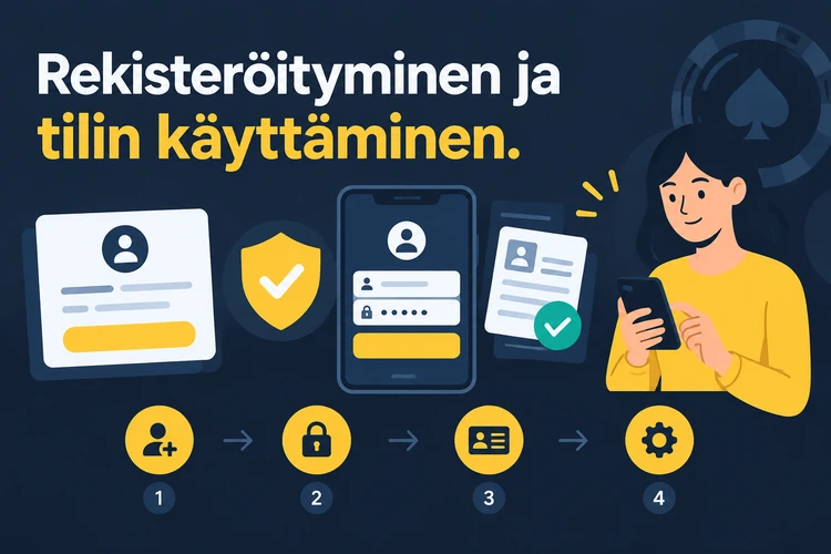 Rekisteröityminen ja tilin käyttäminen