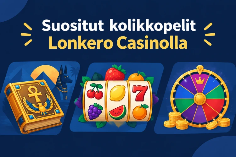 Suositut kolikkopelit Lonkero Casinolla