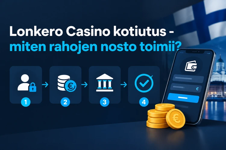 Lonkero Casino kotiutus - miten rahojen nosto toimii?