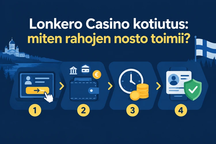Lonkero Casino kotiutus: miten rahojen nosto toimii?