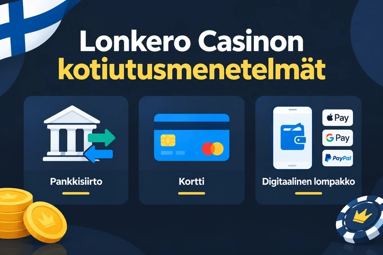 Lonkero Casinon kotiutusmenetelmät